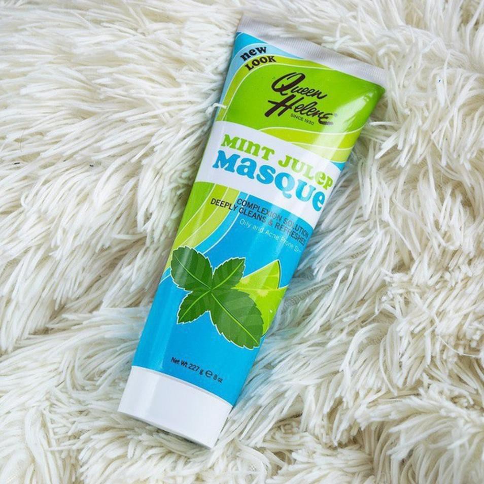 Mặt Nạ Đất Sét Queen Helene Mint Julep Masque 227g Mỹ + Tặng 01 Mặt Nạ Dưỡng Da