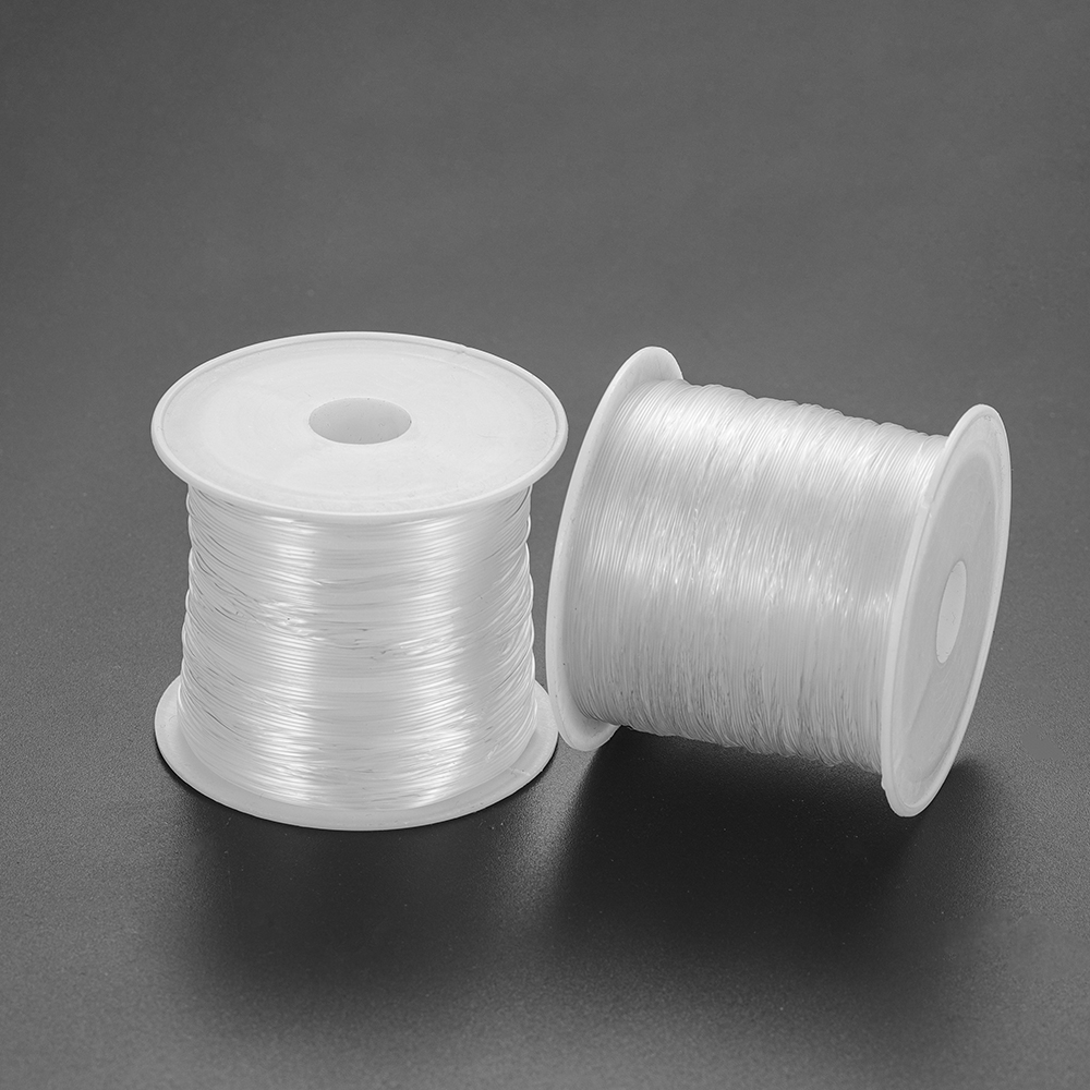 Dây xâu chuỗi hạt trong suốt không co giãn sợi nylon pha lê dành cho làm vòng đeo tay dây chuyền trang sức DIY