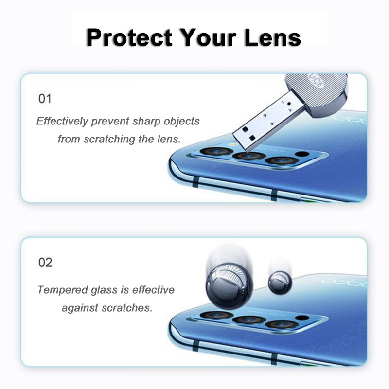 Kính cường lực bảo vệ camera cho Oppo Reno 4 5 6 6Z Pro Reno6Z Reno6 4g 5g