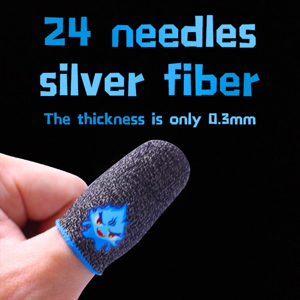 Đôi bao ngón tay chơi game điện thoại siêu mỏng có độ co giãn thoáng khí chống trượt tiện dụng