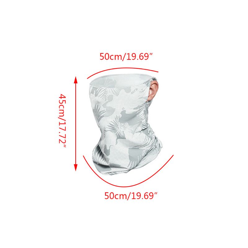 Xiangbao Set 3 Khăn Quàng Cổ Thể Thao Hình Tam Giác Bằng Lụa Lạnh Chống Tia UV Cho Hoạt Động Ngoài Trời Camou