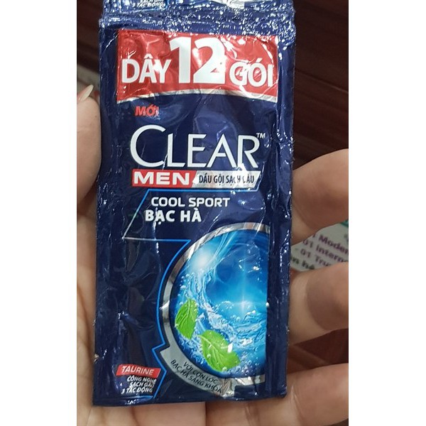 50 gói Dầu Gội Clear Men mát lạnh 5g-date 4-2023