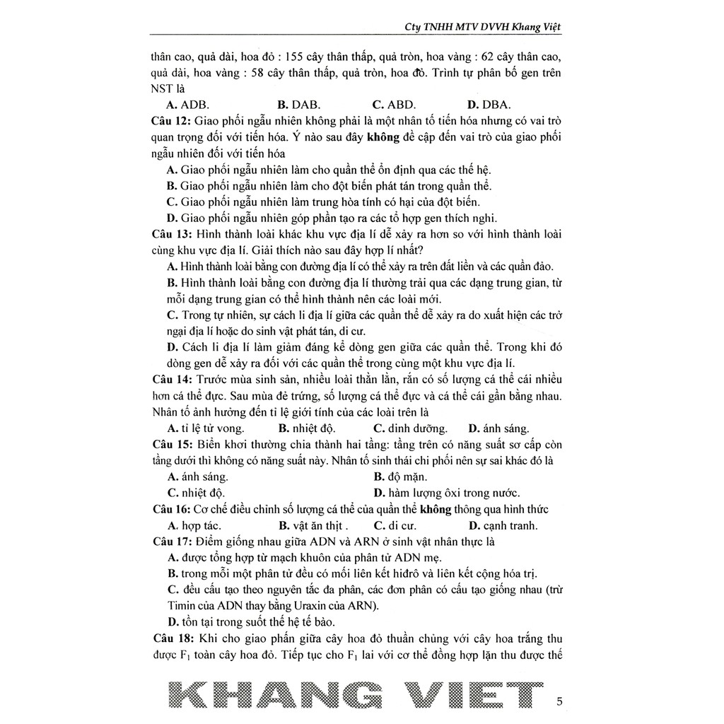 Sách - Giải Chi Tiết 99 Đề Thi Thpt Quốc Gia Sinh Học Quyển 2