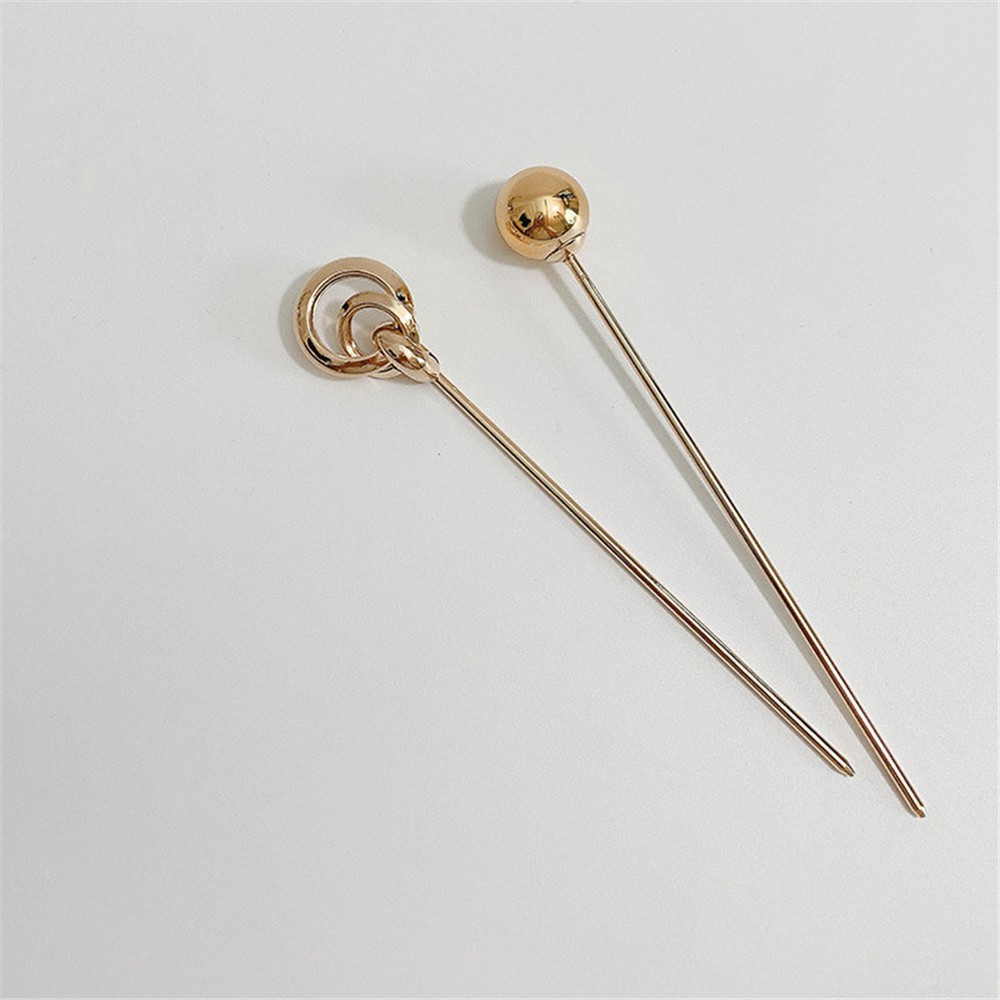 (Hàng Mới Về) Trâm Cài Tóc Bằng Kim Loại Thanh Lịch Cho Nữ