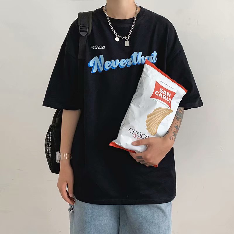 Áo Thun Nam Tay Ngắn Cổ Tròn Thời Trang Hàn Quốc 4 Màu Cỡ M-5Xl