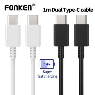 Dây cáp sạc nhanh FONKEN type C sang type C cho điện thoại Samsung Galaxy