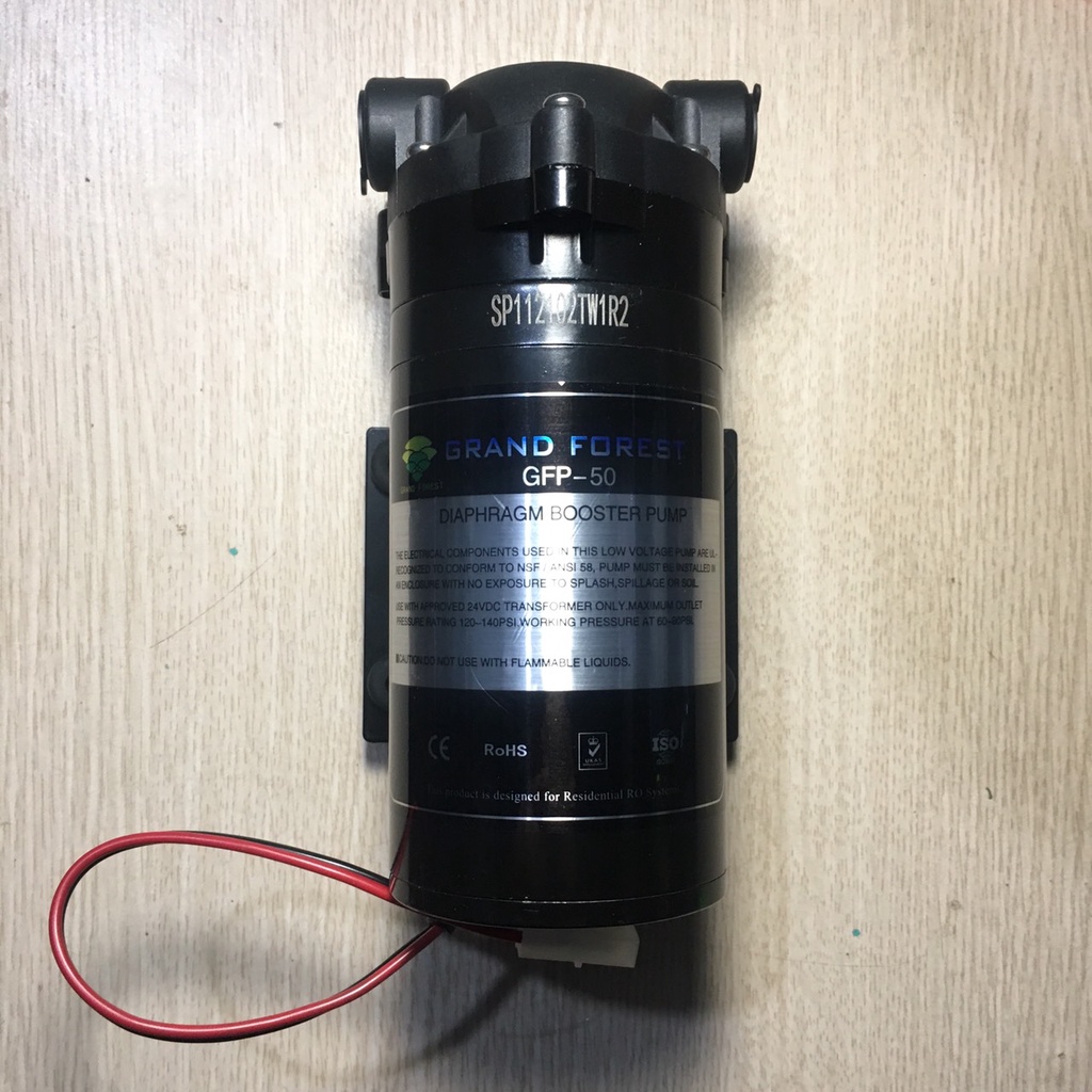 Bơm tăng áp 24v Grand Forest GFP - 50 - Hút đẩy siêu khỏe - dùng cho máy lọc nước RO và dàn phun sương