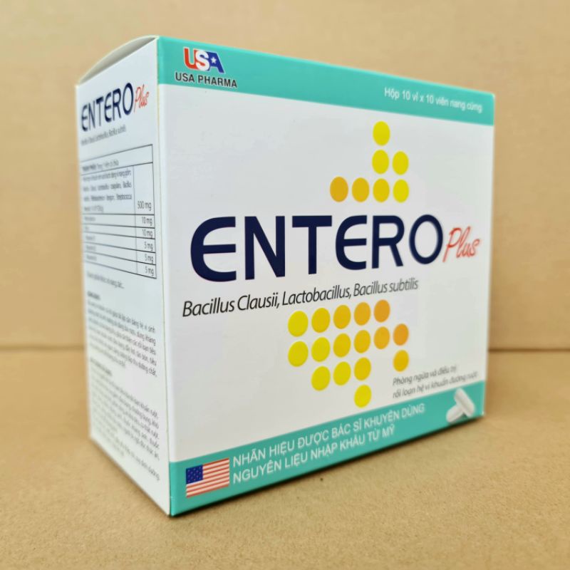 Viên uống ENTERO PLUS  - giúp cân bằng hệ vi sinh đường ruột, rối loạn tiêu hóa
