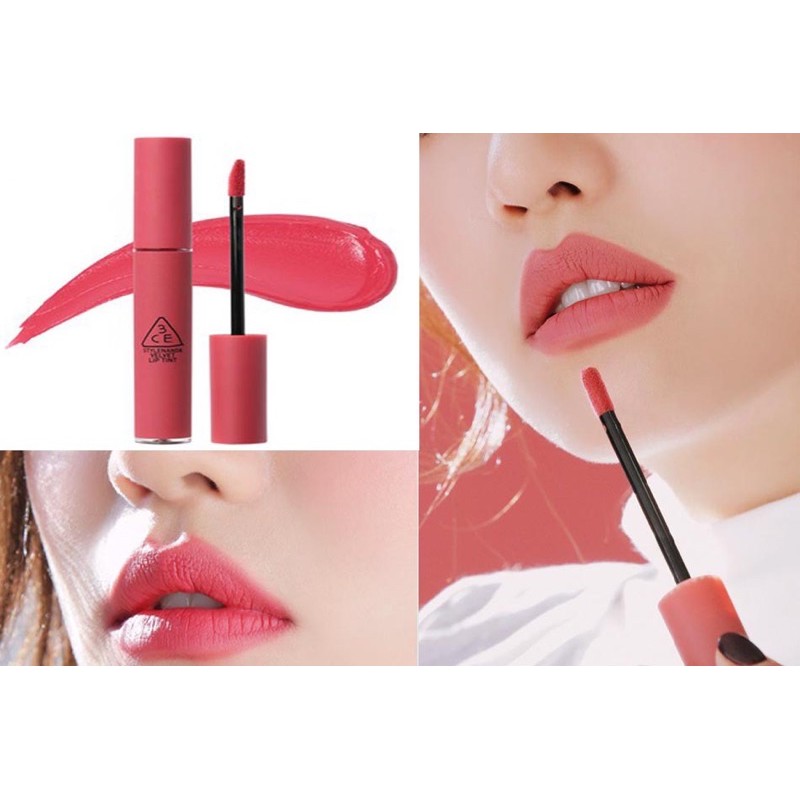 Son 3CE Velvet Lip Tint mịn lì như nhung  - Màu Pink Break - Màu hồng đào ngọt ngào