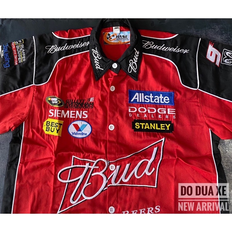 Áo sơ mi đua xe Racing_Budweiser