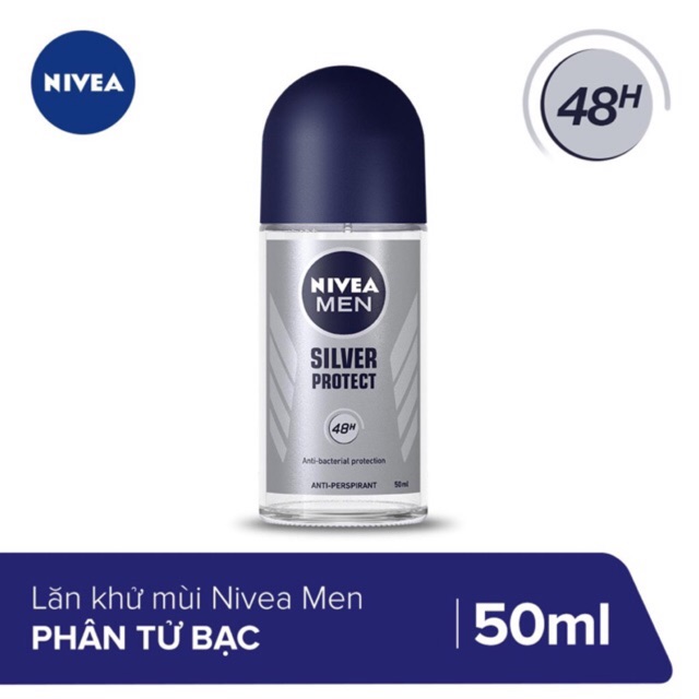 Lăn Khử Mùi Nivea Men Silver Protect