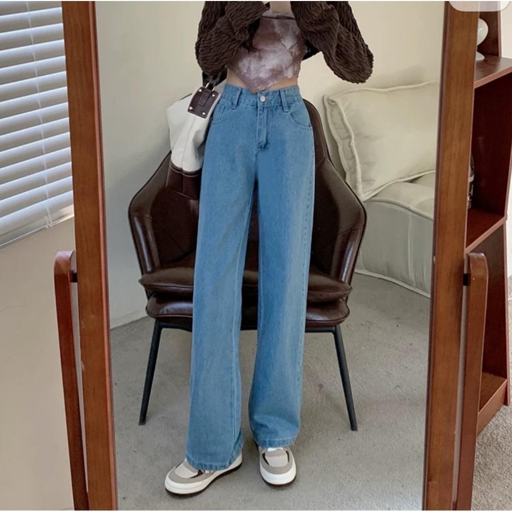 Quần bò baggy nữ quần jean baggy nữ quần jeans nữ lưng cao cạp cao quần nữ đẹp 3 size S M L hot 2022 HoHaJean22 | BigBuy360 - bigbuy360.vn