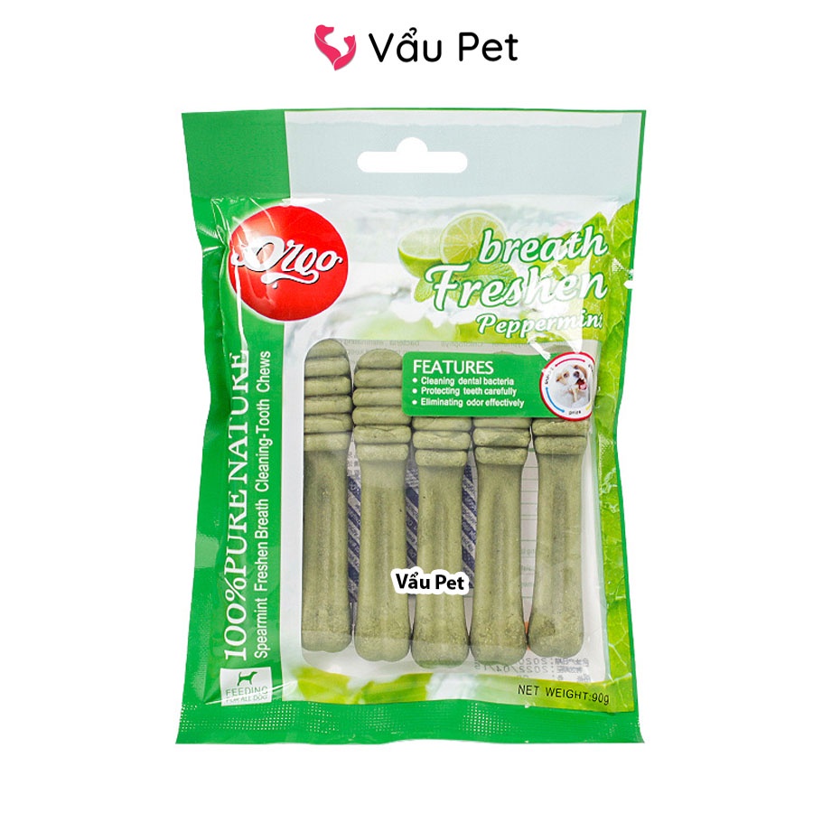 Xương gặm cho chó Orgo - Xương canxi cho chó gặm Sạch Răng,Thơm Miệng, Bổ Sung Canxi Vẩu Pet Shop