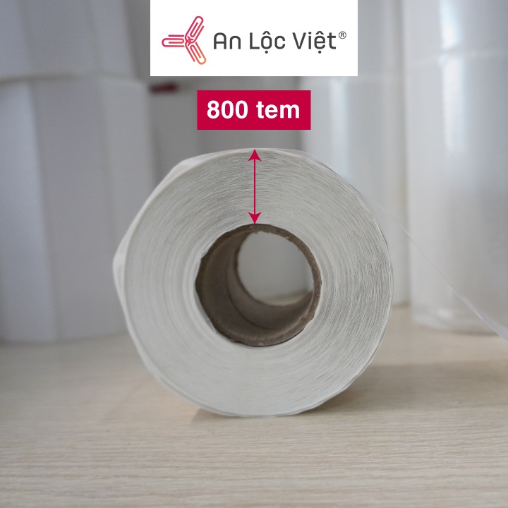 Giấy in tem trà sữa, in mã vạch 1 tem 50x30mm - 40x30mm x 800 tem