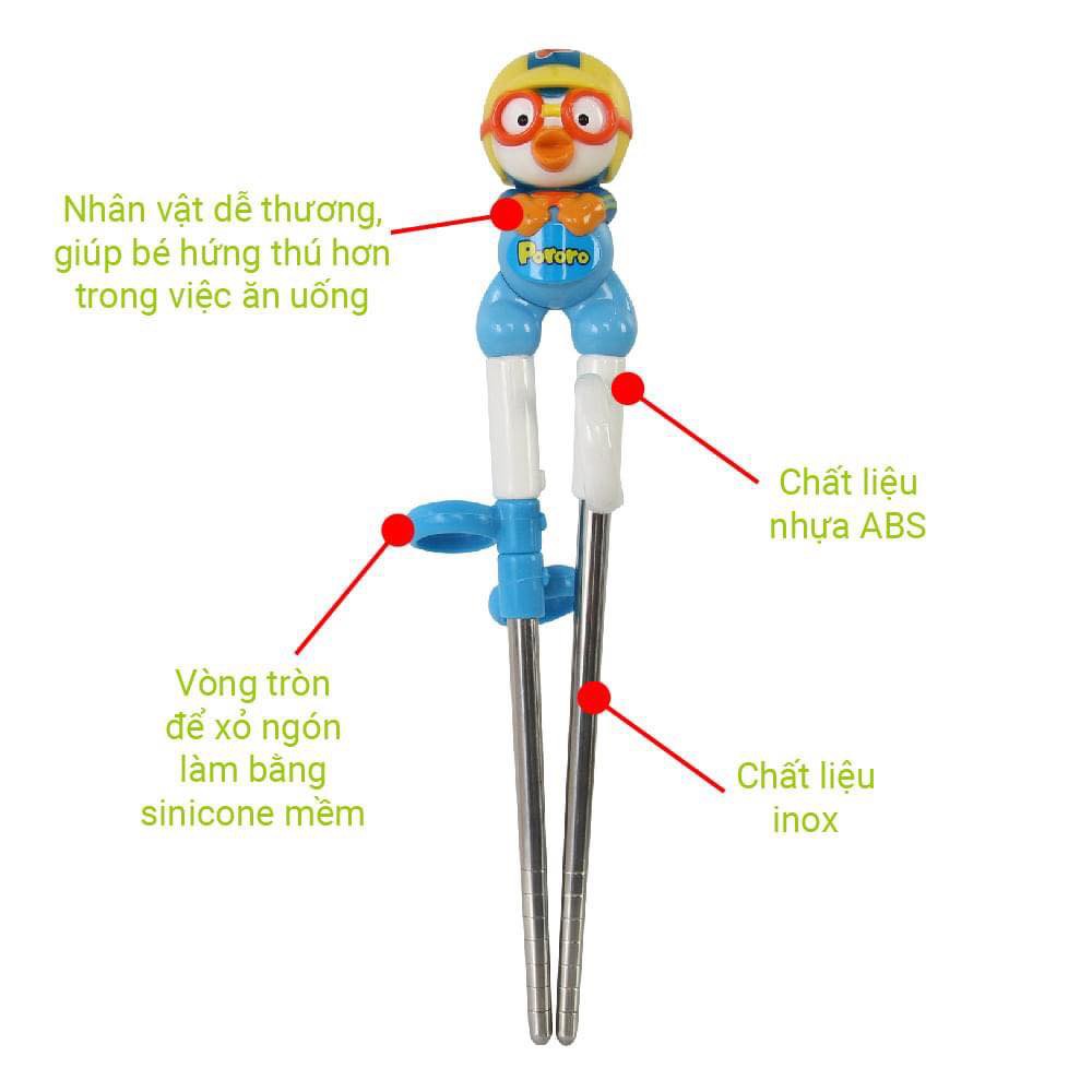 Đũa xỏ ngón tập ăn Edison cho bé từ 18+ trở lên made in Korea
