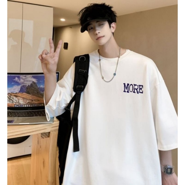 Áo thun tay lỡ nam nữ, áo phông unisex from rộng chất dày đẹp in hình MO RE