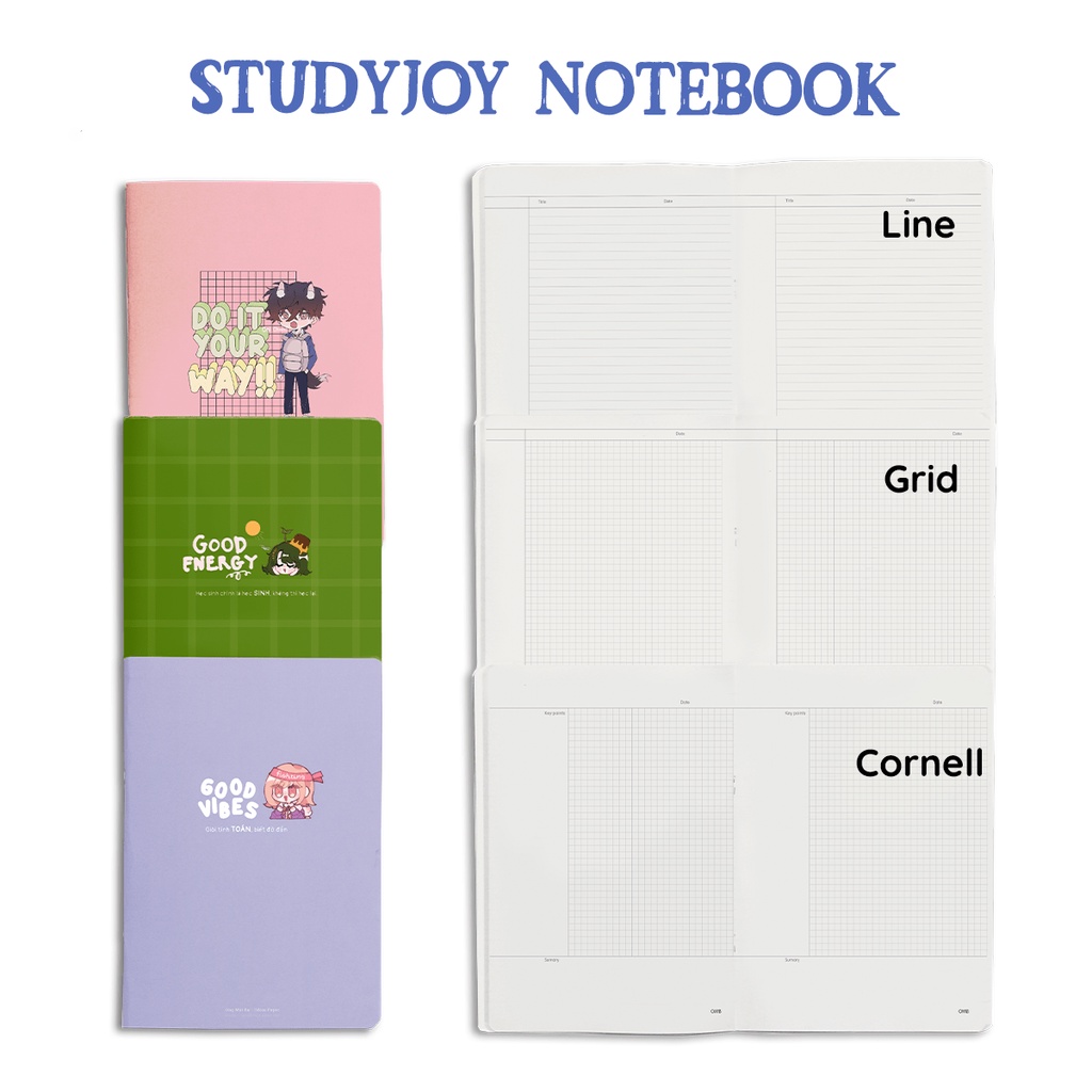 Vở ruột kẻ ô 100 gsm - Theo Môn Học 80 Trang - Bìa Hóa Học - Ong Mặt Bự