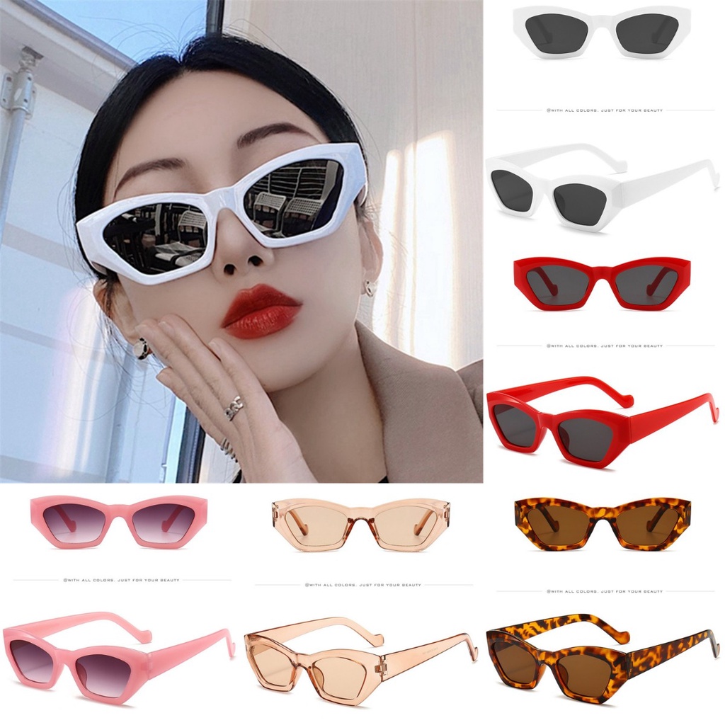 【COD】Kính Mát Thời Trang Hình Mắt Mèo Cá Tính