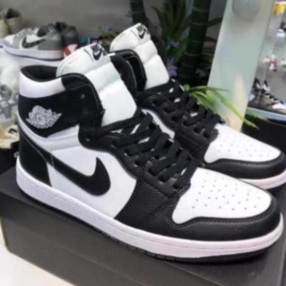 [Tặng Box/bill] Giày thể thao J0RDAN Đen trắng cao cổ