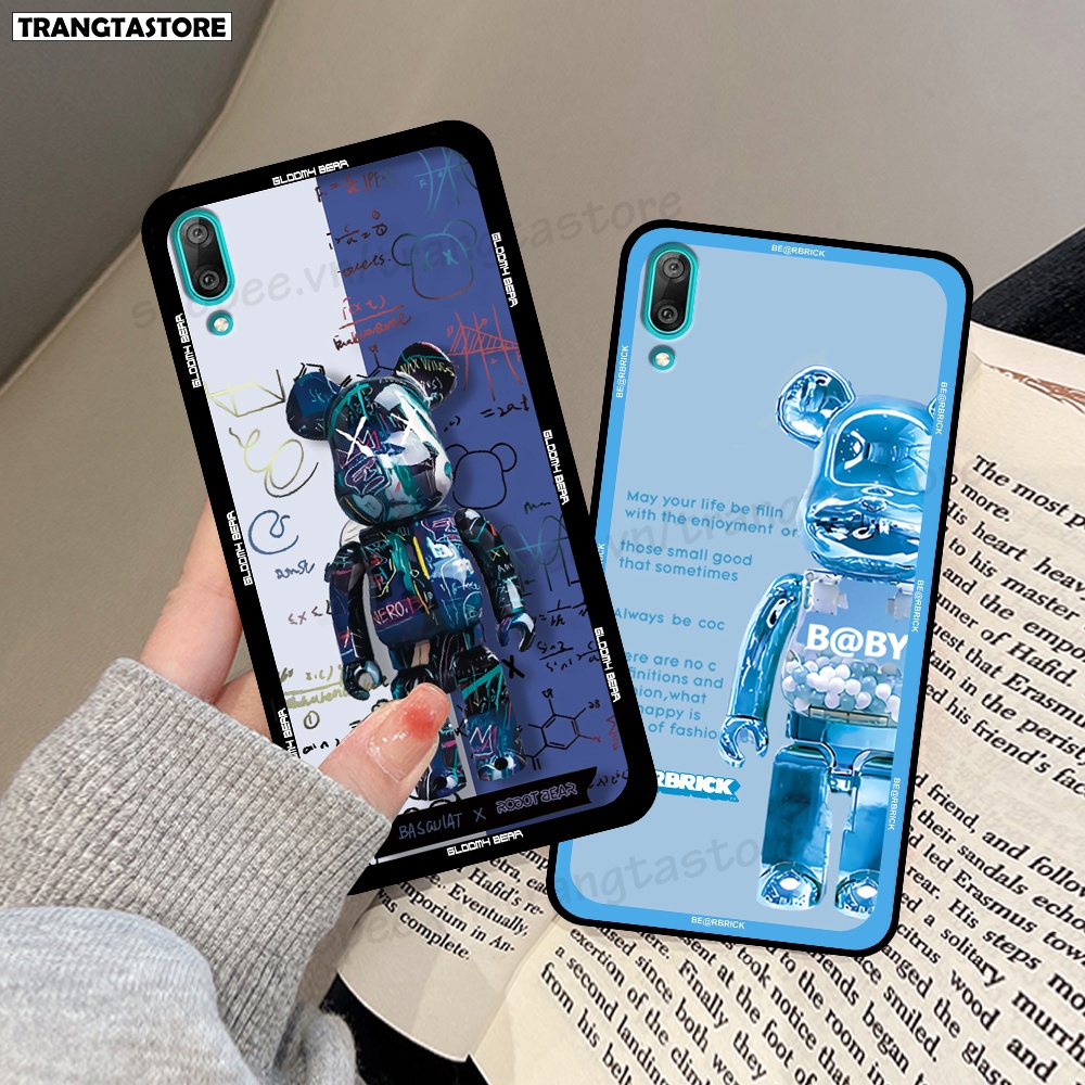 Ốp Huawei Y7 Pro 2019 in hình gấu Bearbrick,Mountain,xanh,đen,đỏ giá rẻ