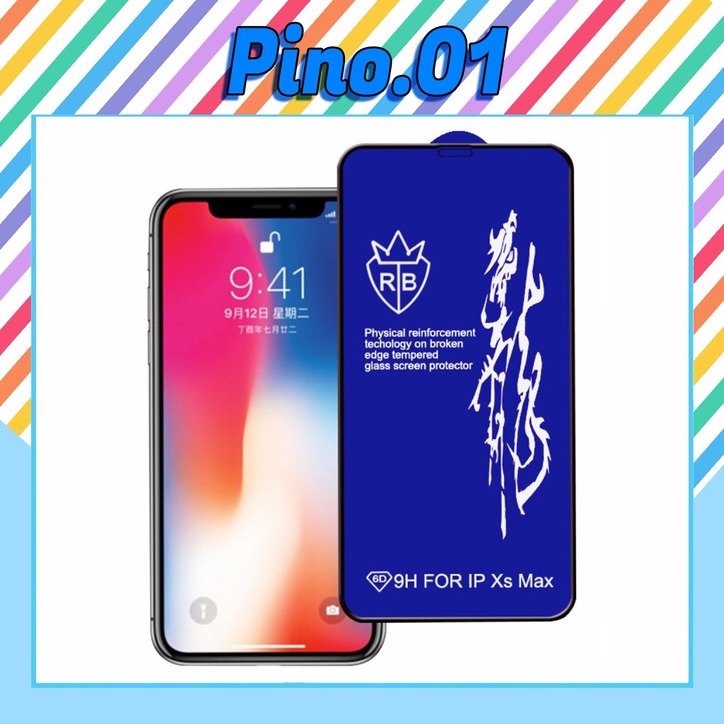 Kính Cường Lực iPhone Full Màn Cao Cấp Dragon 6D iP 6,6s,6plus,6s plus,7,7 plus,8,8plus,x,xs,xs max,11,11 pro max [6D]