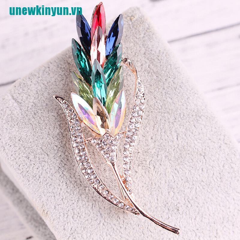 Y●Ghim Cài Áo Hình Bông Hoa Đính Đá Nhân Tạo Thời Trang Cho Nữ