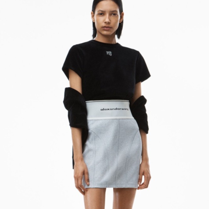 Chân Váy Mini Co Giãn In Logo Thời Trang Trẻ Trung Năng Động