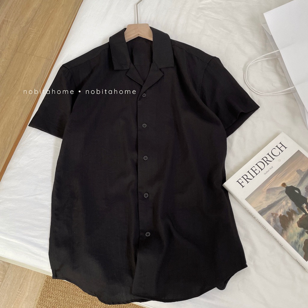 NOBITA HOME - SƠ MI TAY NGẮN VẢI LINEN BRAINTREE