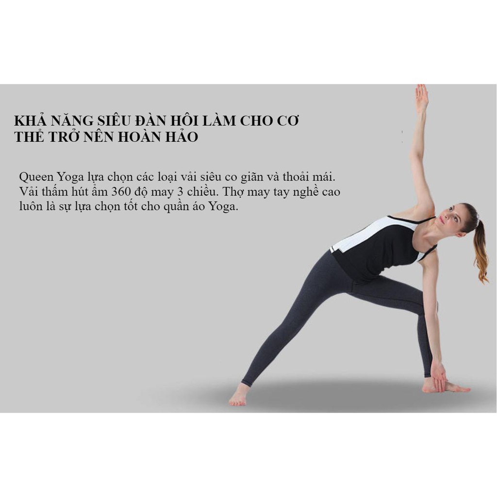 Quần tập Yoga cạp cao cao cấp Queen Yoga #6625 - Victoria Pant Roll Down II
