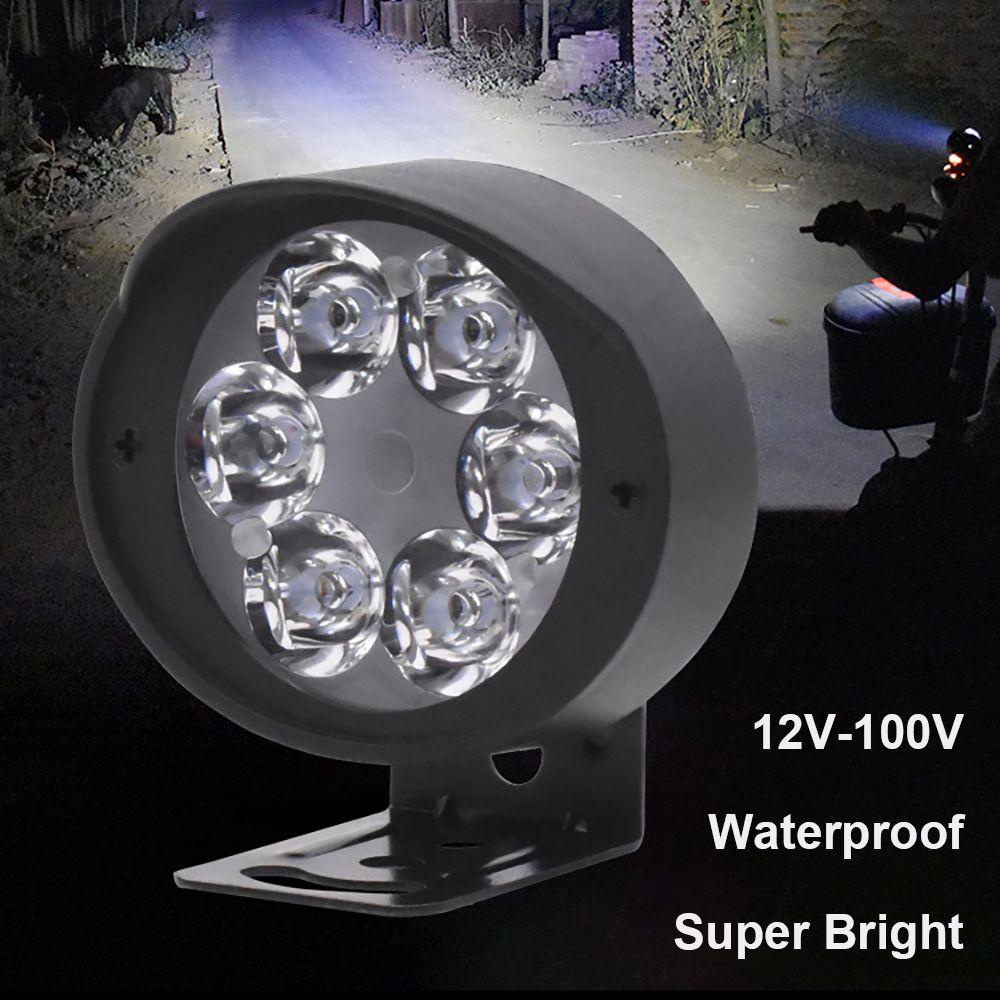 SUYO Đèn Pha 6 Bóng LED 12V-100V Siêu Sáng Dành Cho Xe Đạp Điện