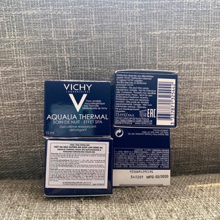 Mặt Nạ Ngủ Cung Cấp Nước VICHY Aqualia Thermal Night Spa 15ml date 2022