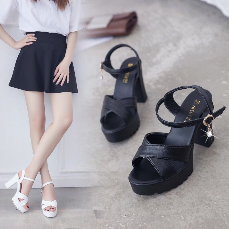 Sandal Nữ Cao Gót Đúp Trước Cực Hót