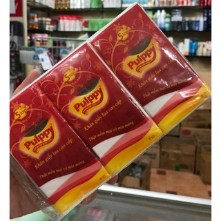 Lốc 3 gói Khăn giấy Pulppy 8 tờ x 3