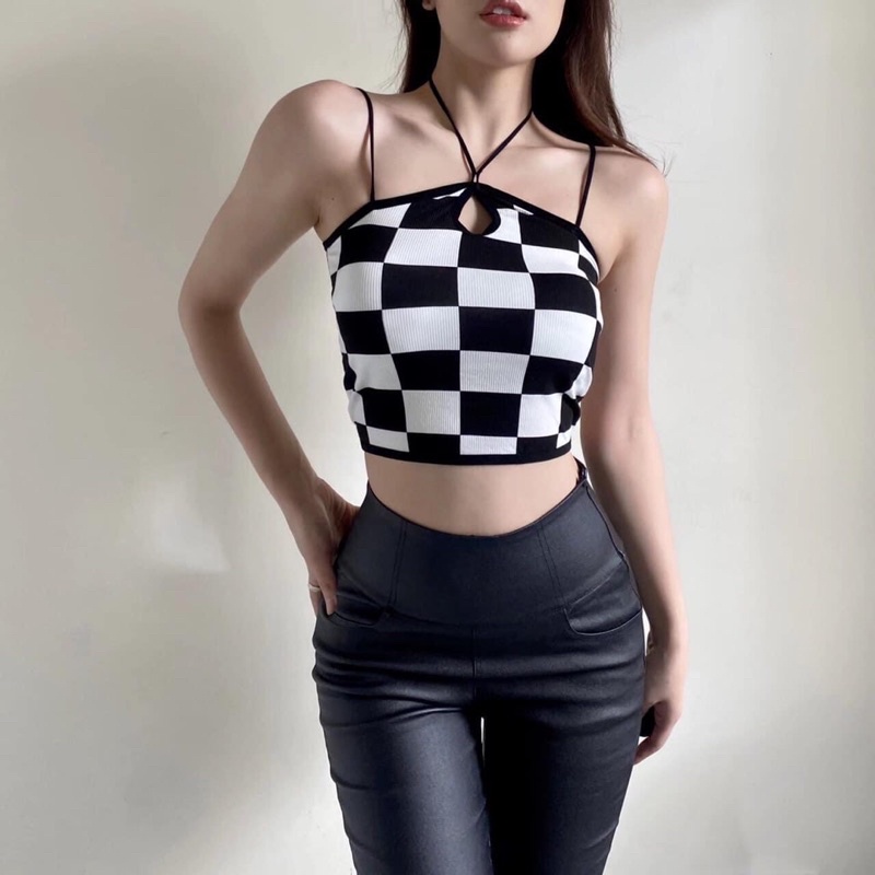 Áo Bozip Ô Vuông Đan Dây alohashop91