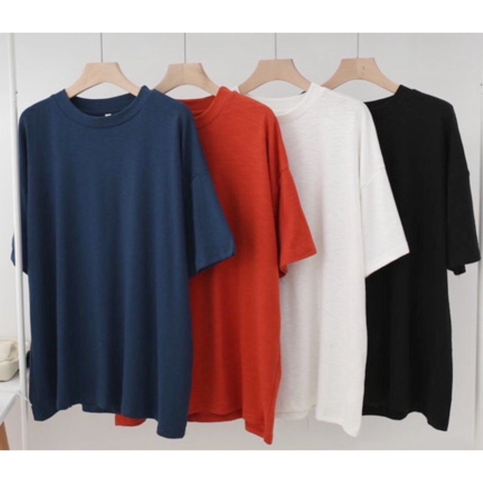 Áo Thun Trơn Tay Lỡ Unisex 🌸[FREESHIP] Nhiều Màu Nam Nữ Chất liệu cotton thoáng mát | BigBuy360 - bigbuy360.vn