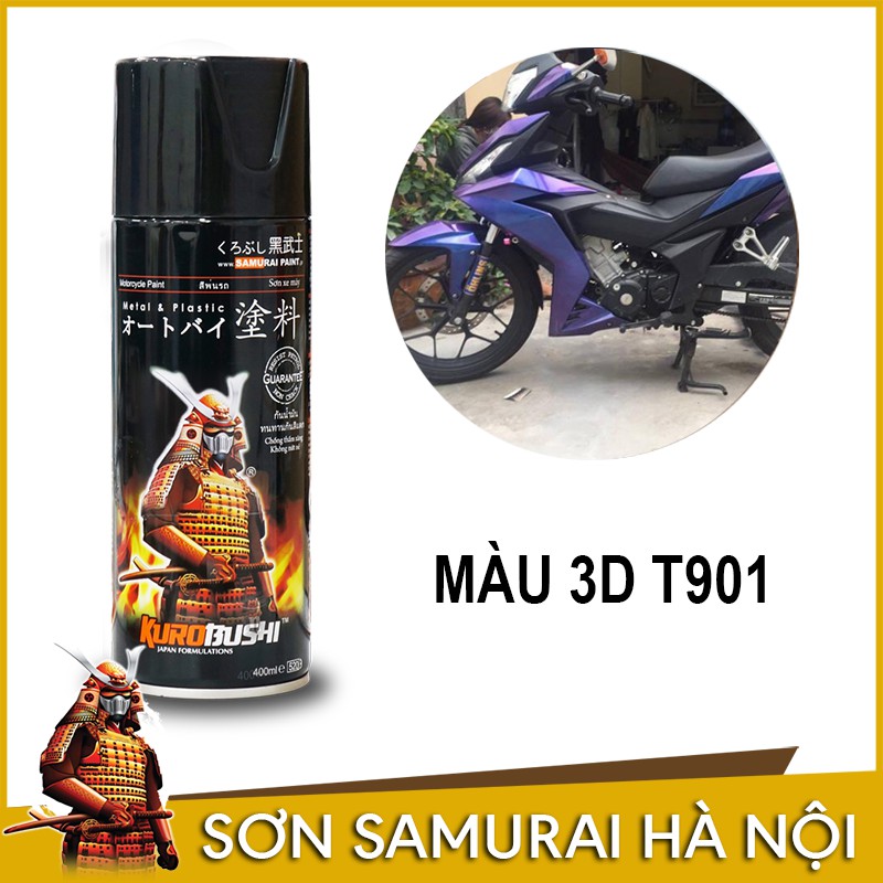 Sơn Xịt Màu Titan 3D T901 Sơn Samurai (Combo đặc biệt)