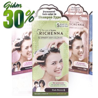 Gội nhuộm tóc bạc Richenna Hàn Quốc 06