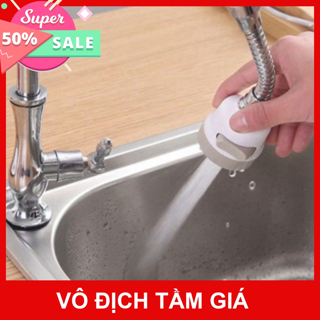 vòi nước rửa bát inox tăng áp xoay 360 độ 3 chế độ