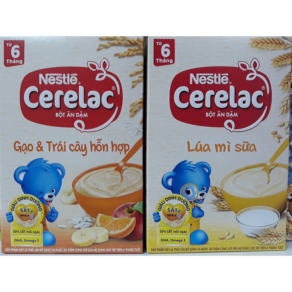 [Date MỚI] Bột Ăn Dặm Nestle Cerelac Lúa Mì Sữa