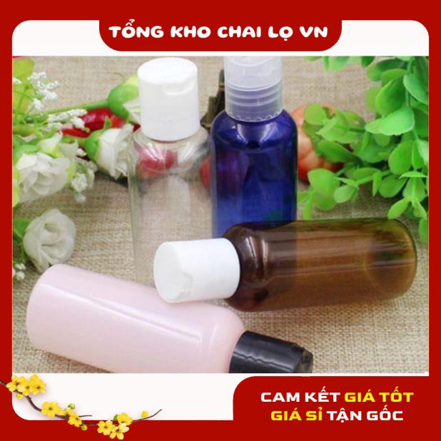 Chai Chiết Mĩ Phẩm ❤ SIÊU RẺ ❤ Chai nhựa pet nắp nhấn 100ml,50ml,30ml,20ml chiết mỹ phẩm , phụ kiện du lịch