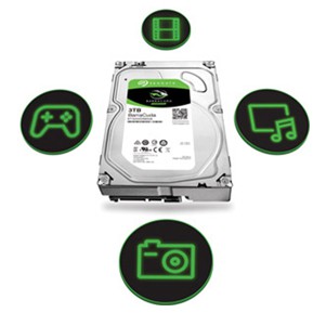 CHÍNH HÃNG VIỄN SƠN - Ổ cứng SEAGATE  2TB 3.5" SATA 3 Barracuda - Bảo Hành 2 Năm- Tặng Cáp sata 3 Zin
