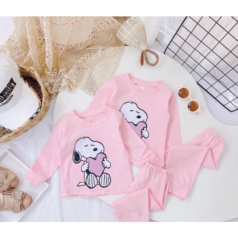 Đồ bộ bé trai bé gái chất cotton tàu loại I siêu hot hit_Quần áo trẻ em thu đông chất cotton tàu loại I