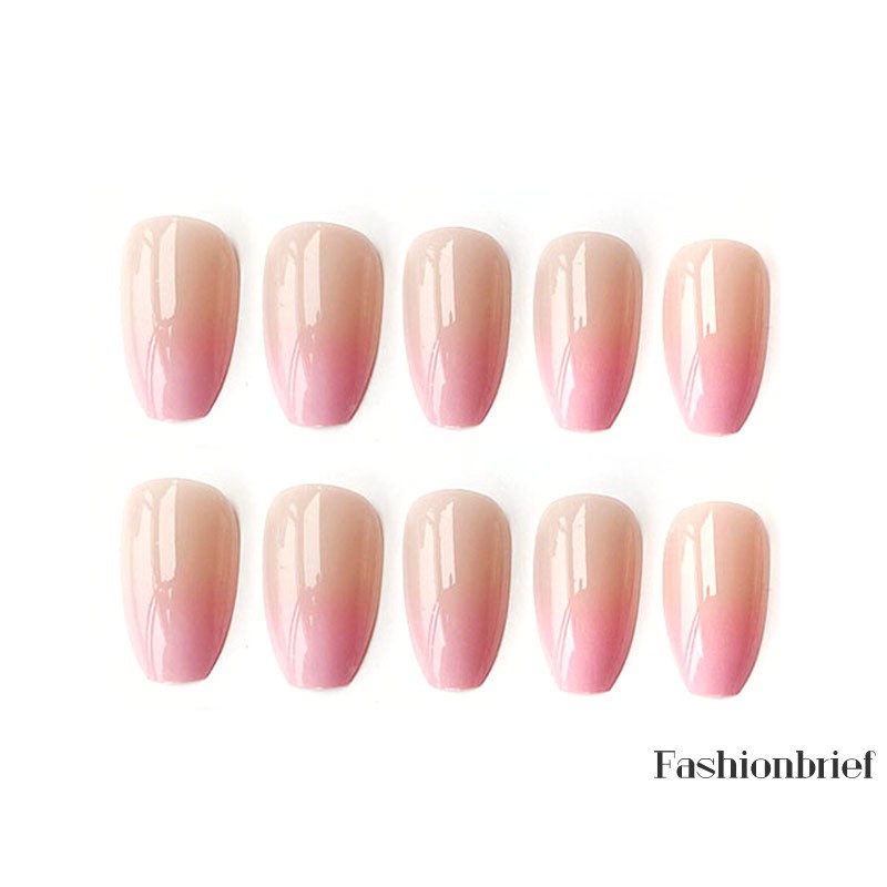 Set 24 Móng Tay Giả Màu Gradient Cho Nữ Múa Ba Lê