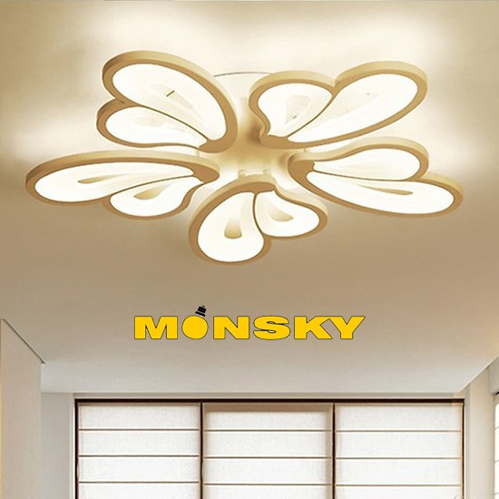 Đèn trần MONSKY BISINIS 5 cánh bướm 3 chế độ ánh sáng