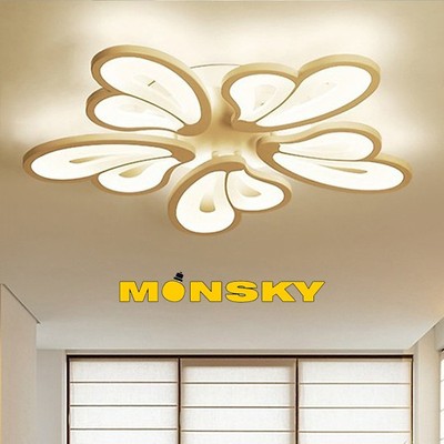 Đèn trần MONSKY BISINIS 5 cánh bướm 3 chế độ ánh sáng tặng kèm điều khiển từ xa [ẢNH THẬT 100%]