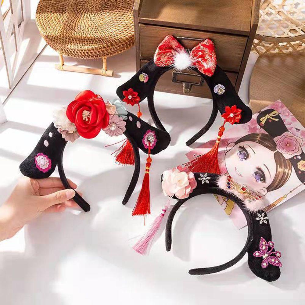 Trâm Cài Tóc Đính Hoa Ngọc Trai Phong Cách Trung Quốc Cổ Điển Cho Bé Gái