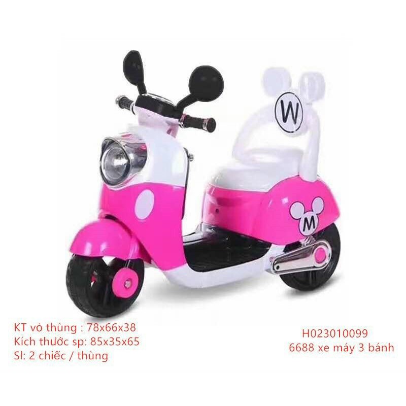 XE MÁY ĐIỆN VESPA M CHO BÉ TỪ 2-6 TUỔI