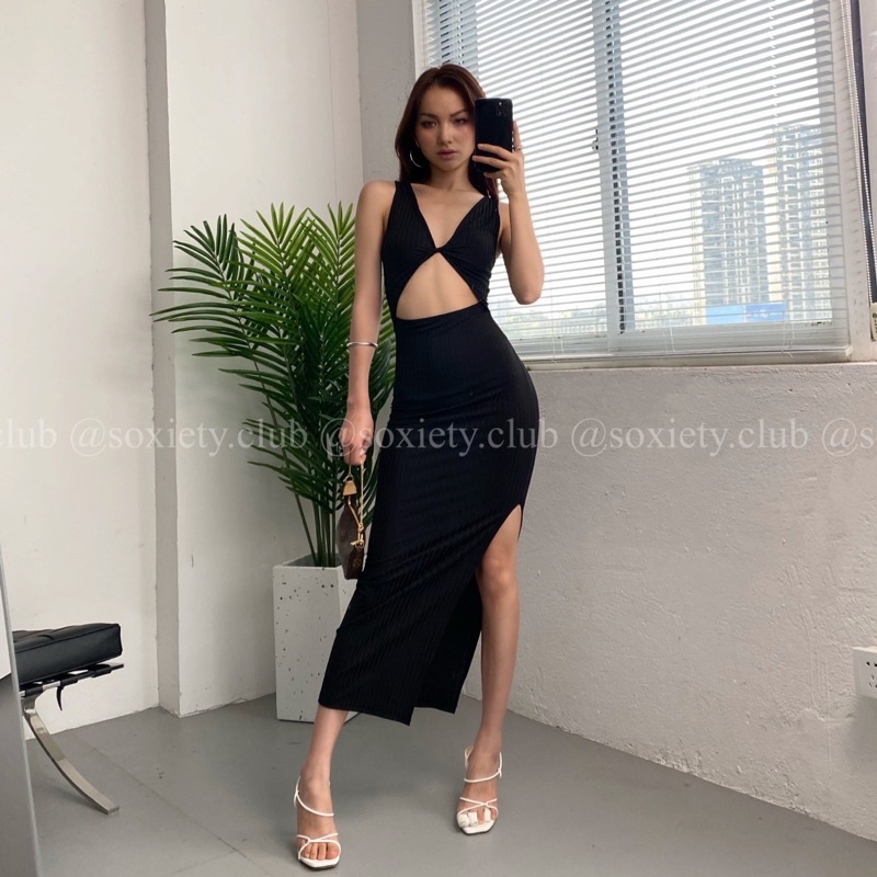 [HÌNH THẬT] Đầm dài xoắn cực trendy hot hit xinh xĩu  D05