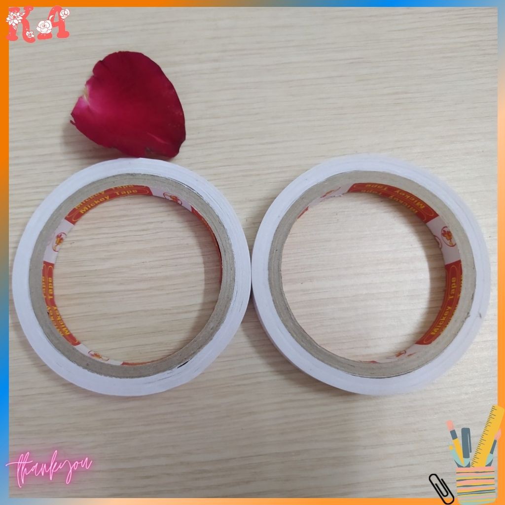Băng dính 2 mặt 1cm, 1.5cm, 2cm, 4.8cm loại dày - Băng keo 2 mặt