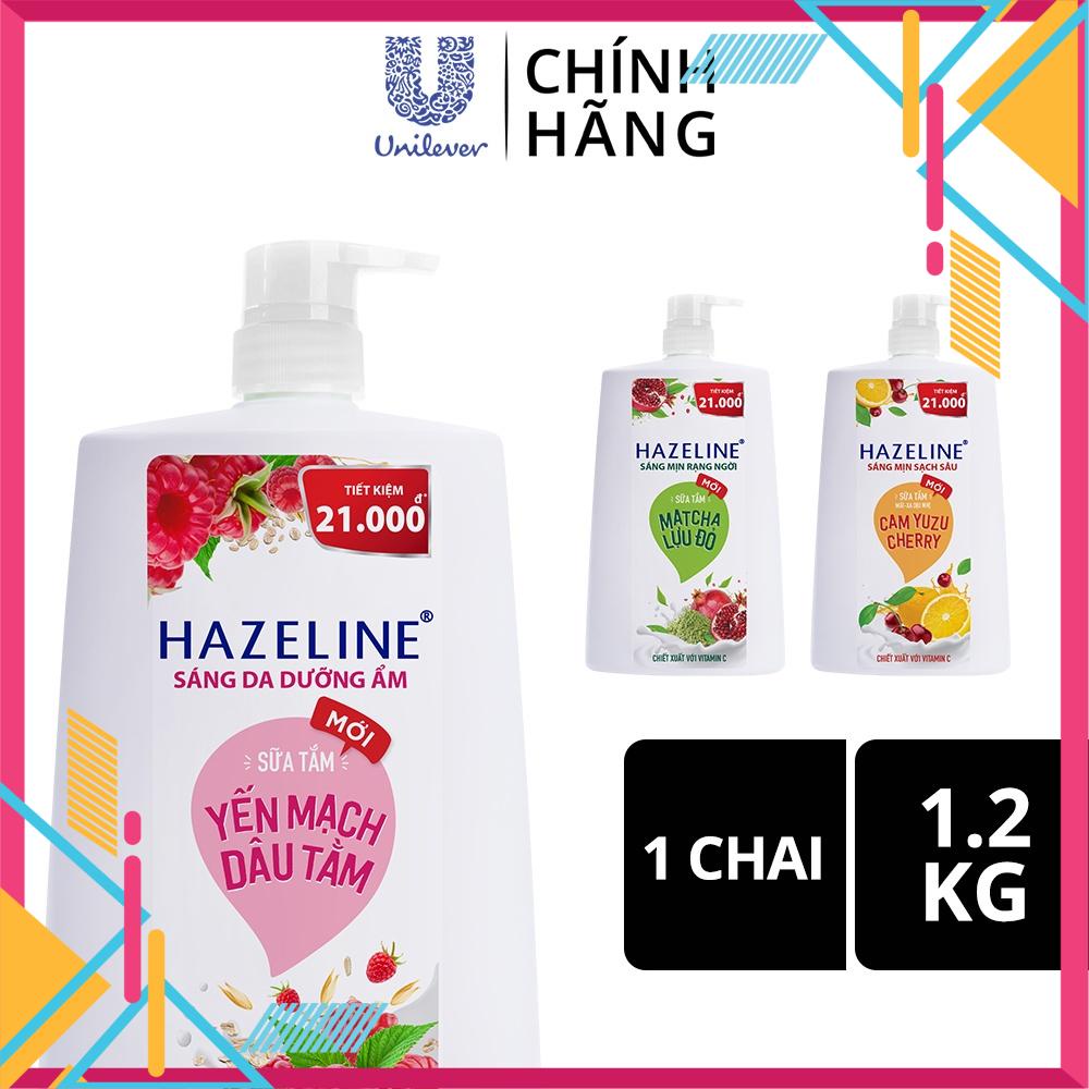 Sữa Tắm Dưỡng Sáng Da Hazeline Yến Mạch - Dâu Tằm 1,2kg